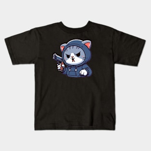 Gangster Cat Kids T-Shirt